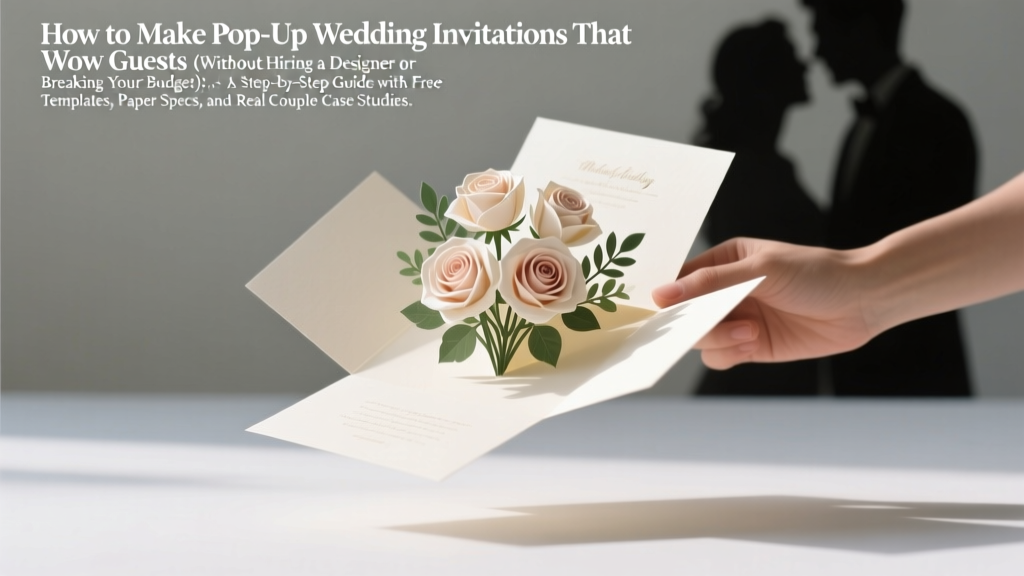 How to Make Pop Up Wedding Invitations That Wow Guests (Without Hiring a Designer or Breaking Your Budget): A Step-by-Step Guide with Free Templates, Paper Specs, and Real Couple Case Studies