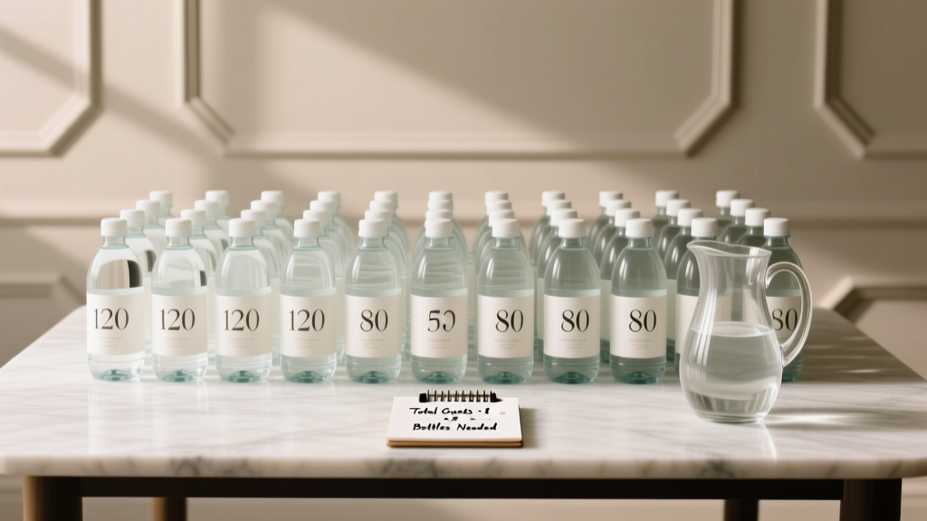 How Much Bottled Water for Wedding? The Exact Calculation Formula (No Guesswork, No Waste, No Last-Minute Panic)