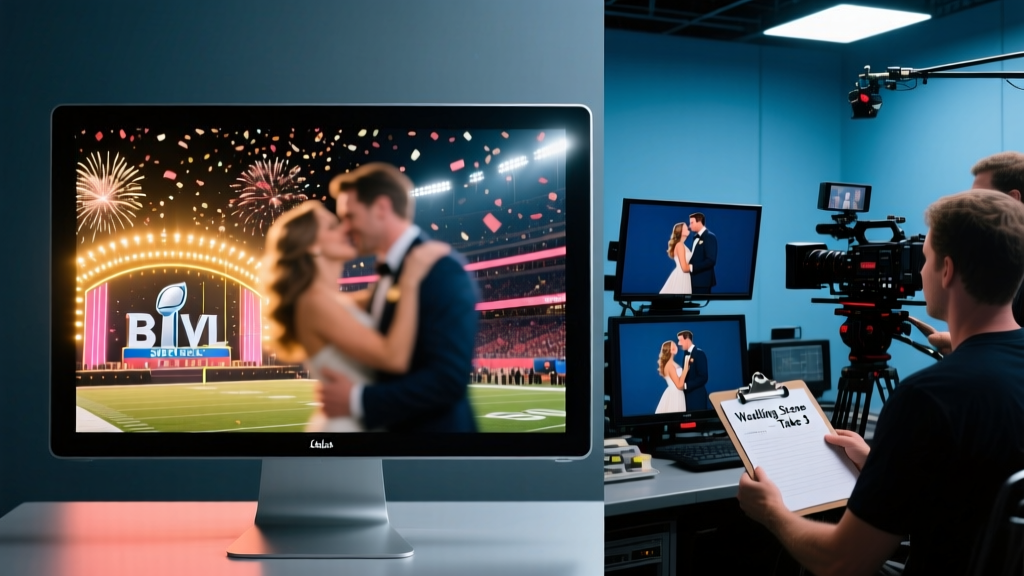 Was That a Real Wedding on the Superbowl? The Truth Behind the Viral Halftime Moment — What You Missed, Why It Felt So Real, and How Broadcasters Blur the Line Between Live Event and Scripted Spectacle