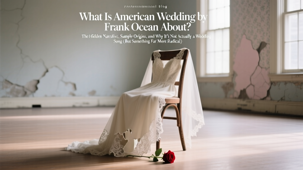 What Is American Wedding by Frank Ocean About? The Hidden Narrative, Sample Origins, and Why It’s Not Actually a Wedding Song (But Something Far More Radical)