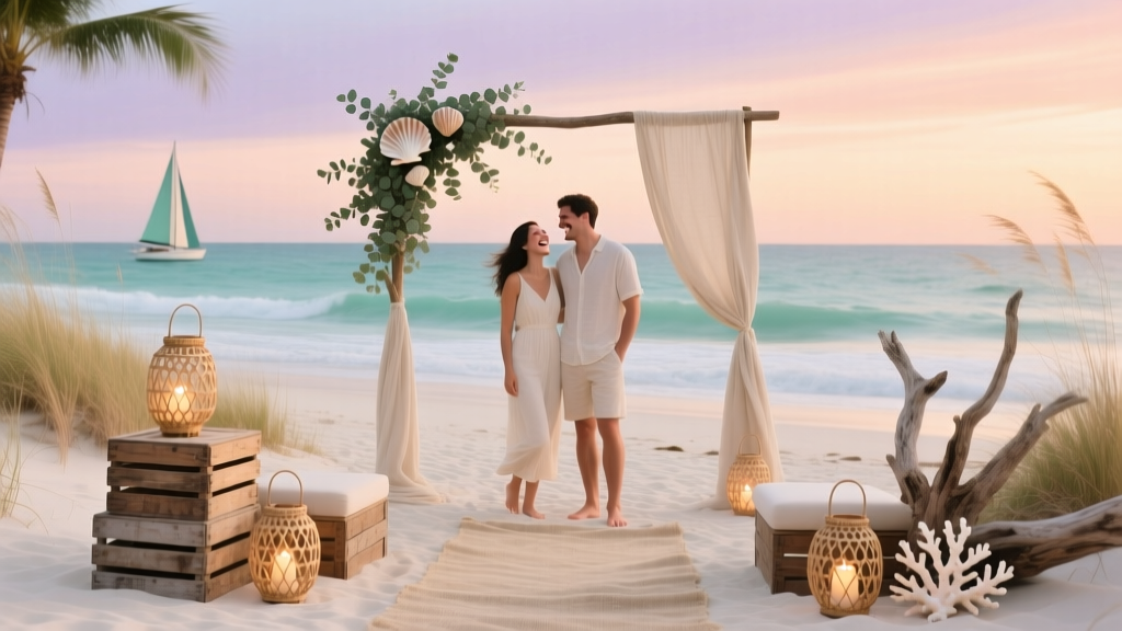 How to Decorate for a Beach Wedding Without Ruining the Vibe (or Your Budget): 7 Realistic, Wind-Proof, Sand-Savvy Steps That Actual Couples Used — No Fake Palm Trees Required