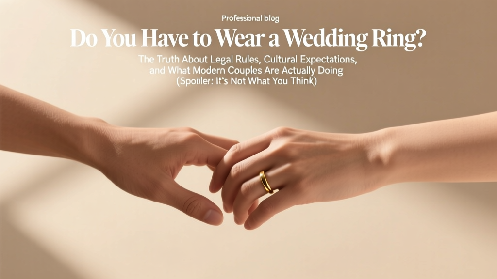 Do You Have to Wear a Wedding Ring? The Truth About Legal Rules, Cultural Expectations, and What Modern Couples Are Actually Doing (Spoiler: It’s Not What You Think)