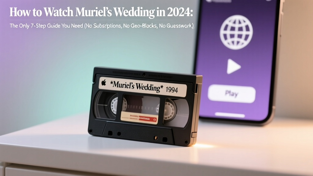 How to Watch Muriel’s Wedding in 2024: The Only 7-Step Guide You Need (No Subscriptions, No Geo-Blocks, No Guesswork)