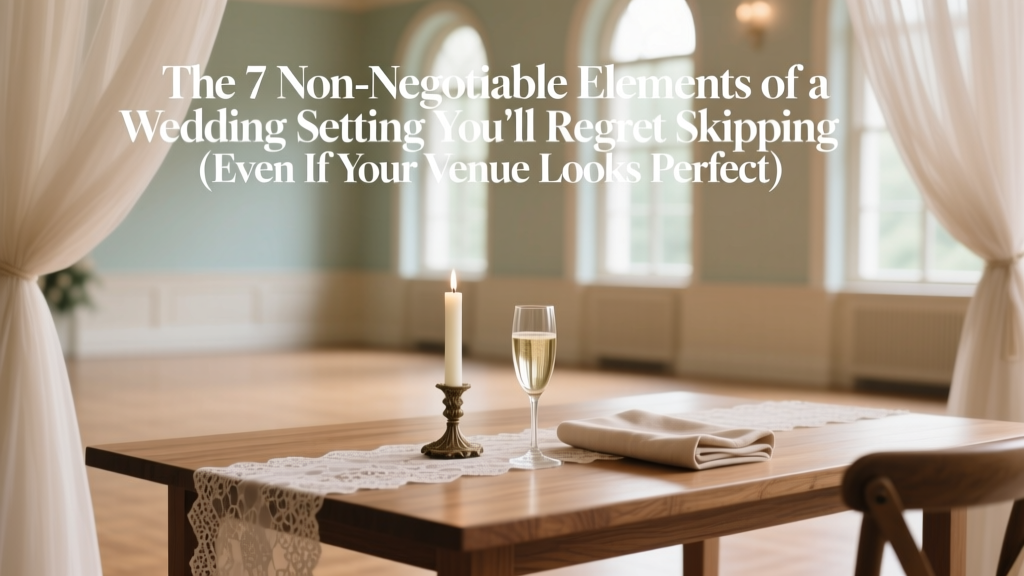 The 7 Non-Negotiable Elements of a Wedding Setting You’ll Regret Skipping (Even If Your Venue Looks Perfect)
