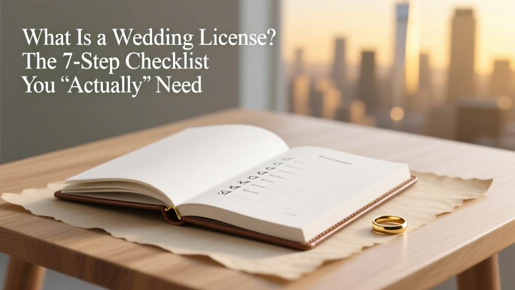What Is a Wedding License? The 7-Step Checklist You *Actually* Need (Skip the Confusion, Avoid Rejection at the Courthouse)