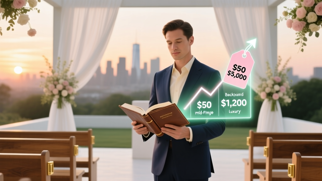 How Much Does a Wedding Officiant Make? The Real Numbers (2024) — From $50 Backyard Ceremonies to $5,000 Luxury Packages (Plus How to 3X Your Earnings Without a License)