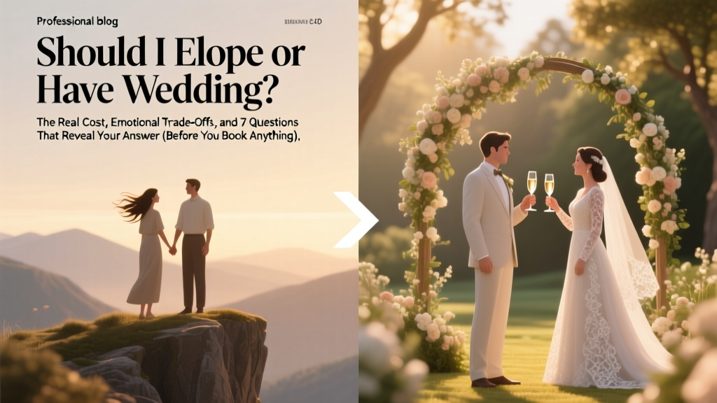 Should I Elope or Have a Wedding? The Real Cost, Emotional Trade-Offs, and 7 Questions That Reveal Your Answer (Before You Book Anything)