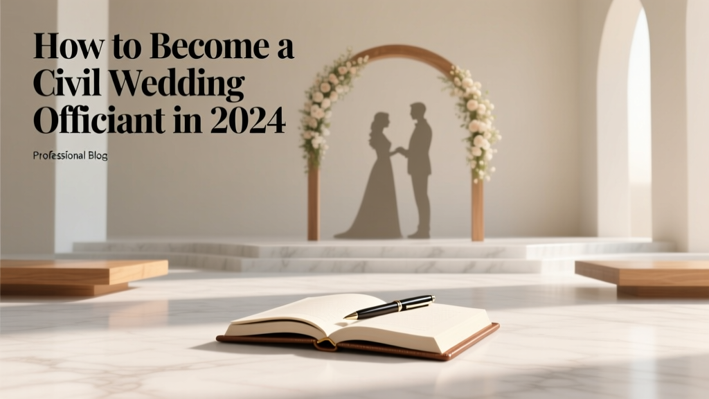 How to Become a Civil Wedding Officiant in 2024: A Step-by-Step Minimal Checklist (No Seminary, No License Fees in 18 States, Just 3–7 Days)