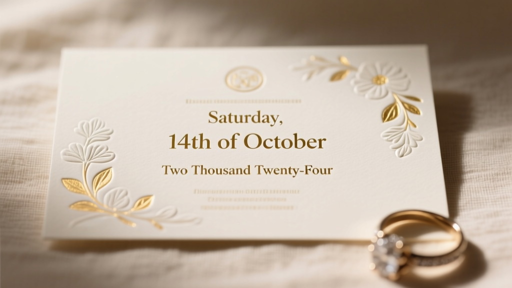 How to Write a Wedding Date the Right Way: 7 Formatting Rules You’re Probably Getting Wrong (and Why It’s Costing You Guest Confusion, RSVP Errors & Last-Minute Stress)
