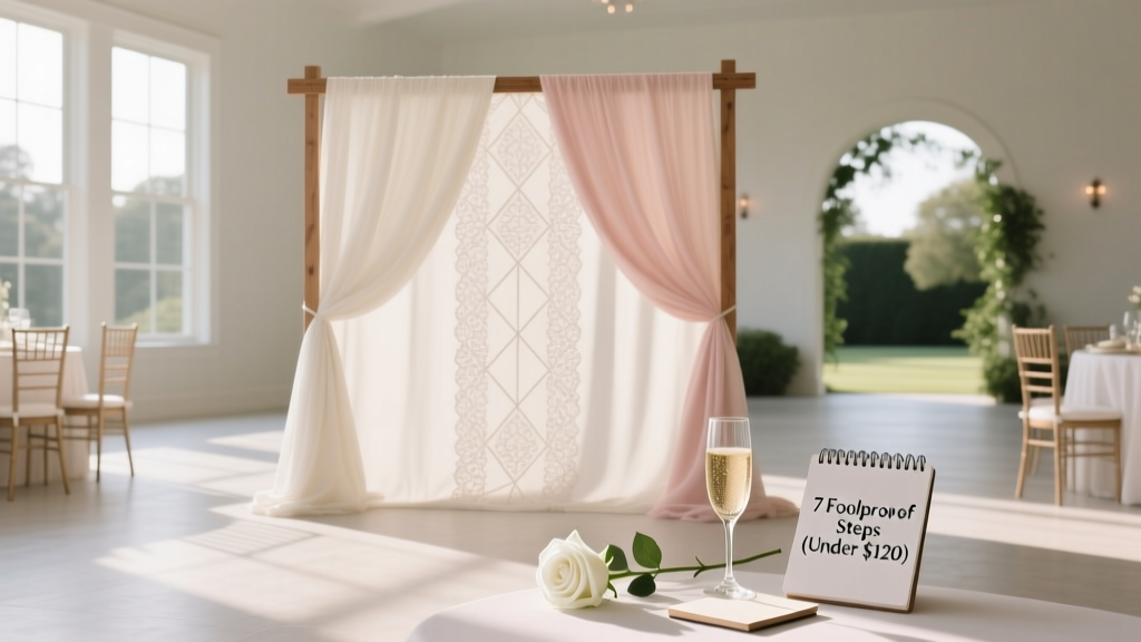 How to Make a Backdrop for Wedding Reception: 7 Foolproof Steps (Under $120) That Pros Use—No Sewing or Pro Tools Required
