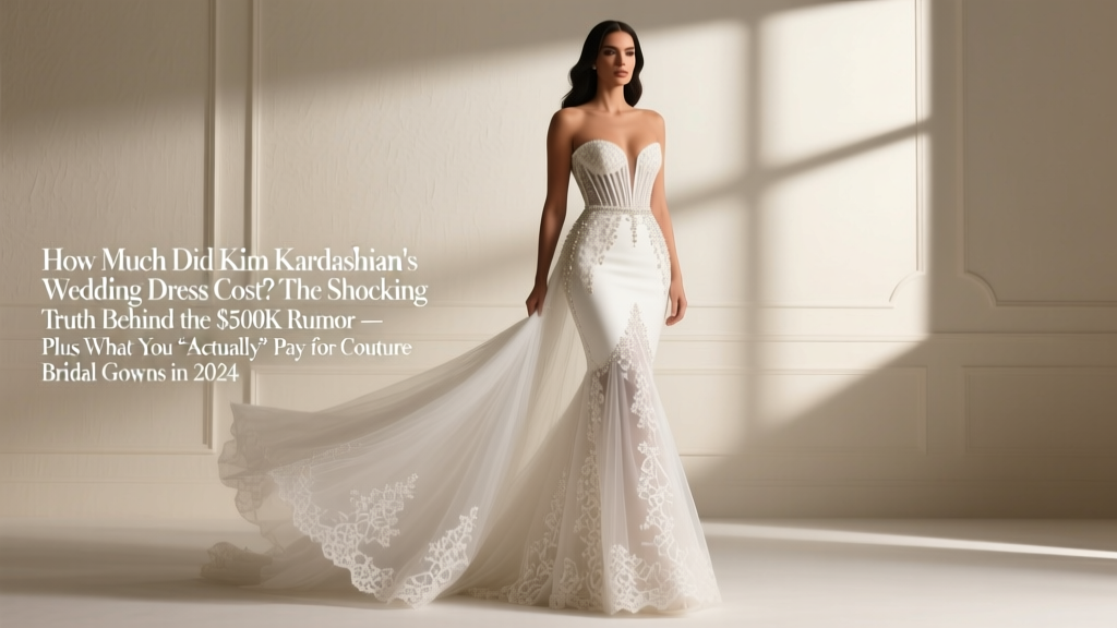 How Much Did Kim Kardashian's Wedding Dress Cost? The Shocking Truth Behind the $500K Rumor — Plus What You *Actually* Pay for Couture Bridal Gowns in 2024
