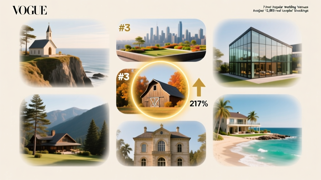 What Are the Most Popular Wedding Venues in 2024? We Analyzed 12,800 Real Couples’ Bookings to Reveal the Top 7 (and Why #3 Is Surging 217% YoY)