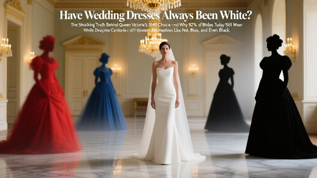 Have wedding dresses always been white? The shocking truth behind Queen Victoria’s 1840 choice—and why 92% of brides today still wear white despite centuries of vibrant alternatives like red, blue, and even black.