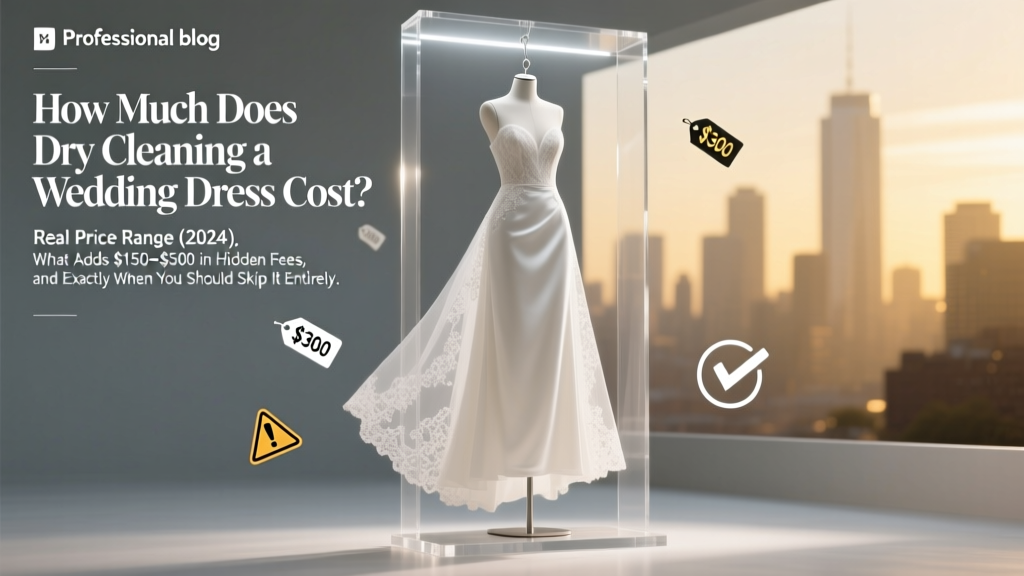 How Much Does Dry Cleaning a Wedding Dress Cost? The Real Price Range (2024), What Adds $150–$500 in Hidden Fees, and Exactly When You Should Skip It Entirely