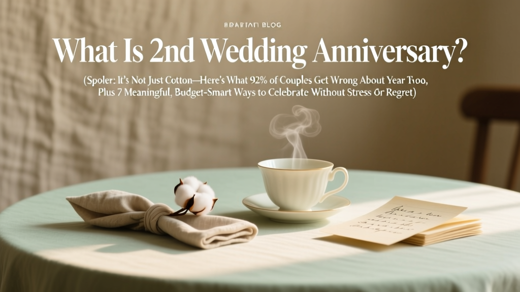 What Is 2nd Wedding Anniversary? (Spoiler: It’s Not Just Cotton—Here’s What 92% of Couples Get Wrong About Year Two, Plus 7 Meaningful, Budget-Smart Ways to Celebrate Without Stress or Regret)