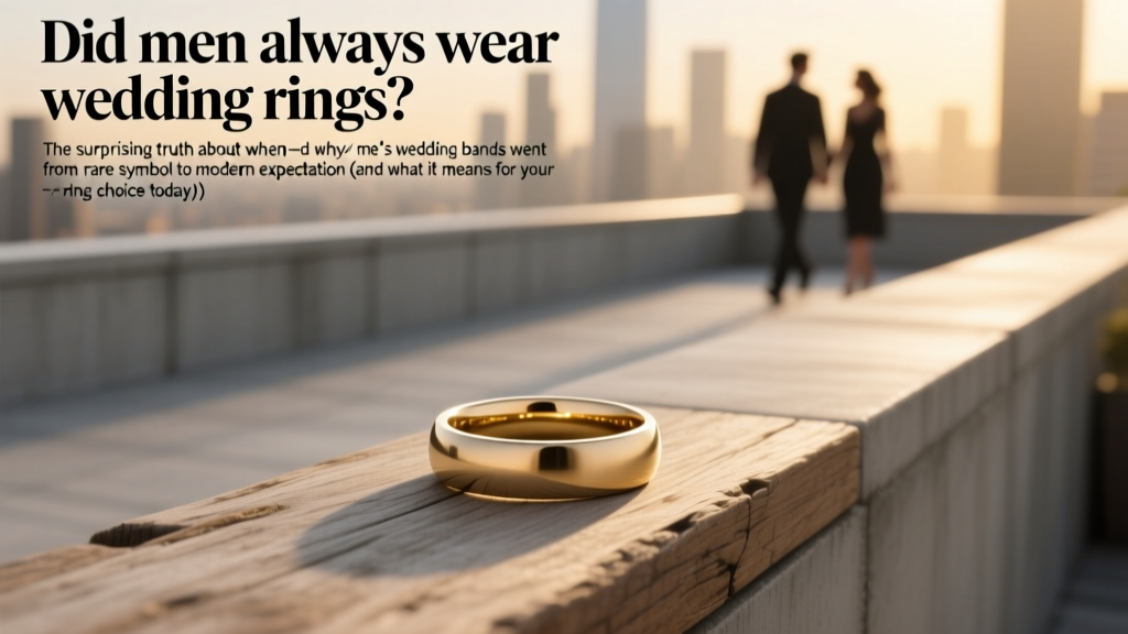 Did men always wear wedding rings? The surprising truth about when—and why—men’s wedding bands went from rare symbol to modern expectation (and what it means for your ring choice today)