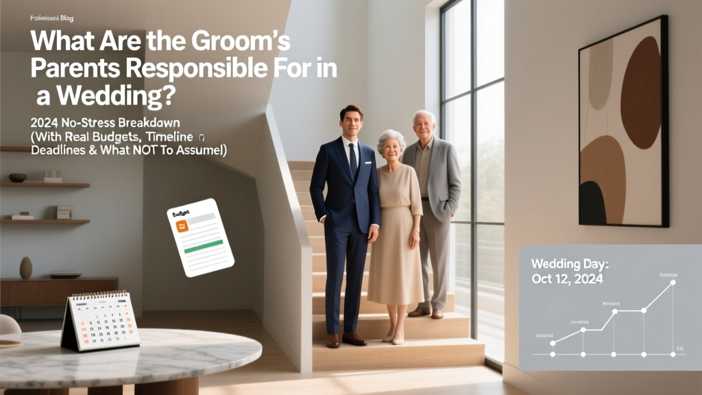What Are the Groom’s Parents Responsible For in a Wedding? The 2024 No-Stress Breakdown (With Real Budgets, Timeline Deadlines & What NOT to Assume)