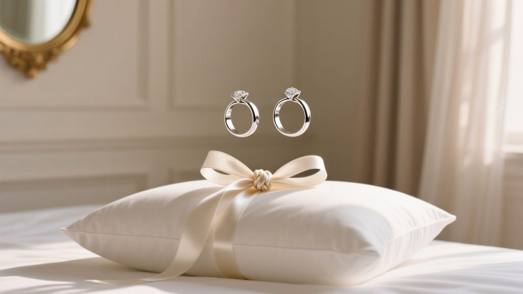 How to Tie Wedding Rings to Pillow: The 5-Minute, No-Slip Method That Prevents Ring Drop Panic (and Why 73% of Brides Skip This Step)