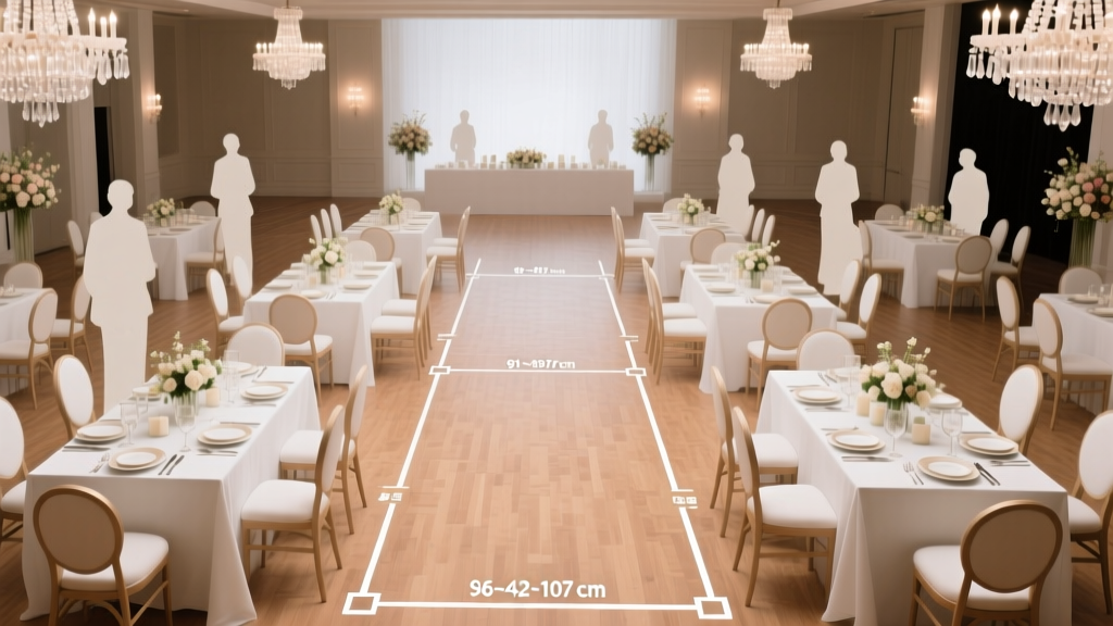 How Much Space Between Tables Wedding? The Exact Measurements You’re Missing (That Cause Guest Bottlenecks, Awkward Flow, and Last-Minute Panic)