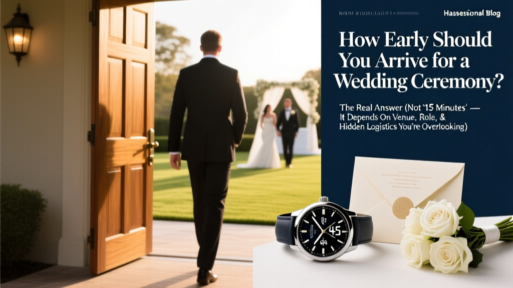How Early Should You Arrive for a Wedding Ceremony? The Real Answer (Not '15 Minutes' — It Depends on Venue, Role, & Hidden Logistics You’re Overlooking)