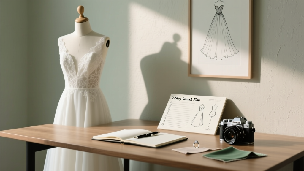 How to Start a Wedding Gown Business: The Realistic 7-Step Launch Plan (No Fashion Degree Required—Just This Checklist)