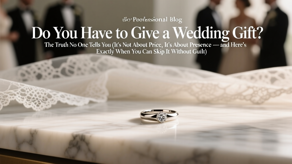 Do You Have to Give a Wedding Gift? The Truth No One Tells You (It’s Not About Price, It’s About Presence — and Here’s Exactly When You Can Skip It Without Guilt)