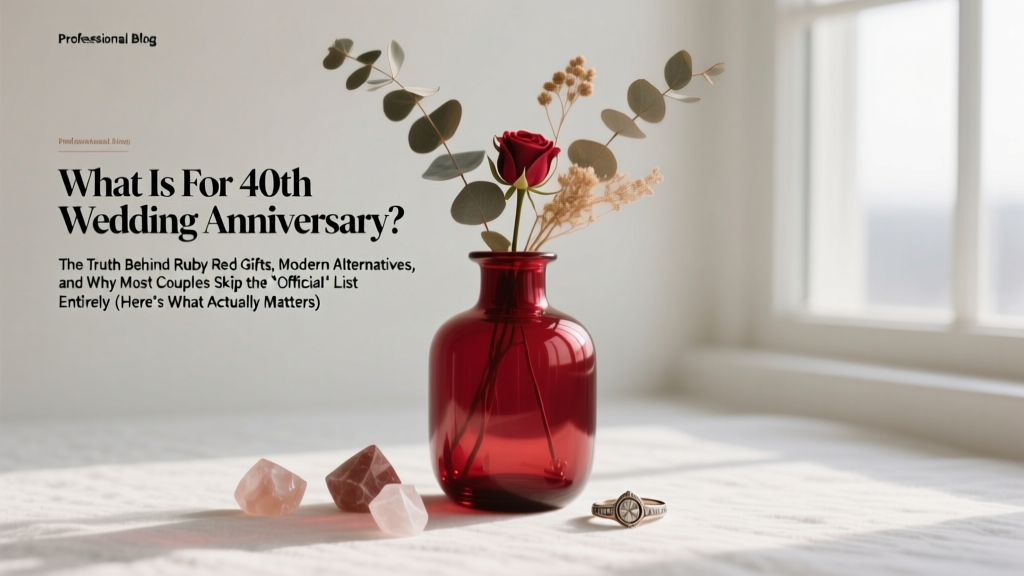 What Is For 40th Wedding Anniversary? The Truth Behind Ruby Red Gifts, Modern Alternatives, and Why Most Couples Skip the 'Official' List Entirely (Here’s What Actually Matters)