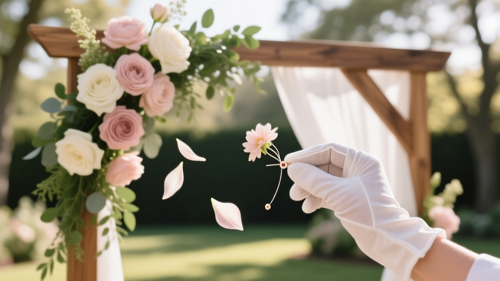 How to Attach Silk Flowers to Wedding Arch: 7 Foolproof Methods That Prevent Drooping, Slippage, or Last-Minute Panic (Even for Beginners)