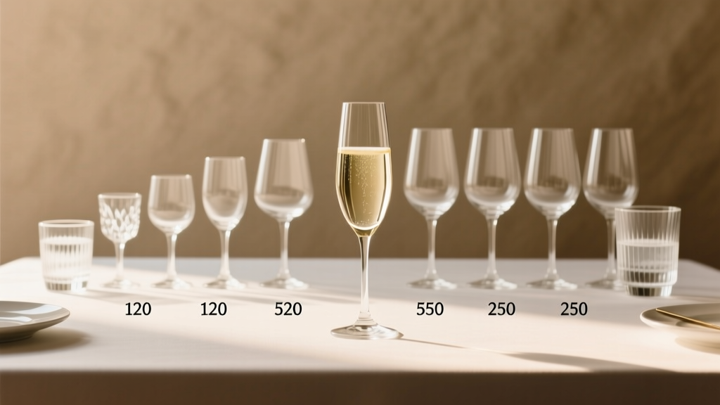 How Much Glassware for a Wedding? The Exact Count You Need (No Guesswork): We Calculated It for 50–300 Guests, Factoring in Toasts, Bar Service, Breakage & Real-World Waste Patterns