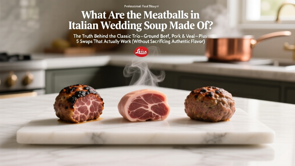 What Are the Meatballs in Italian Wedding Soup Made Of? The Truth Behind the Classic Trio—Ground Beef, Pork & Veal—Plus 5 Swaps That Actually Work (Without Sacrificing Authentic Flavor)