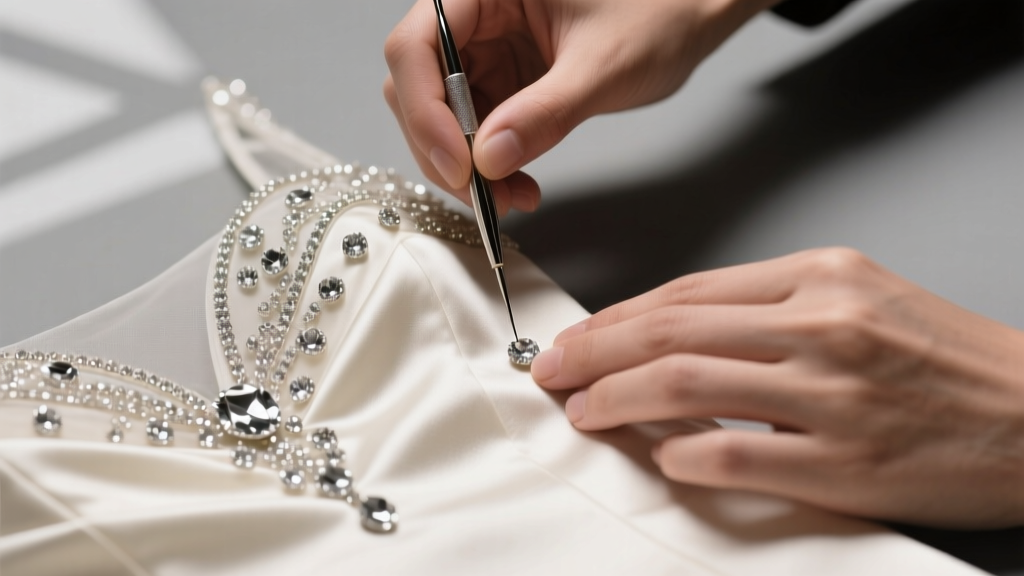 How to Add Rhinestones to Wedding Dress: 7 Foolproof Steps (That Won’t Melt, Peel, or Ruin Your Silk) — Even If You’ve Never Sewn a Button