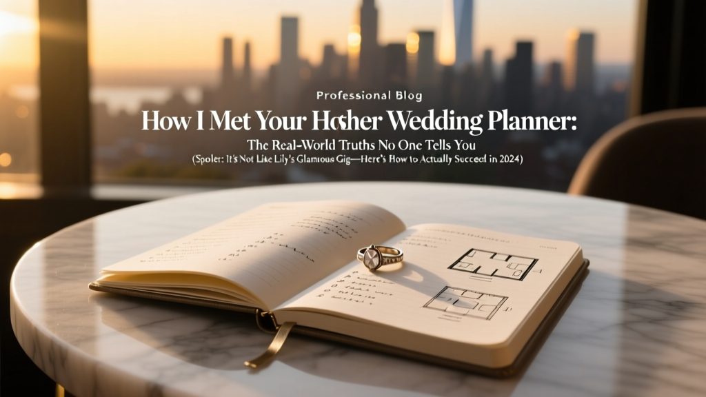 How I Met Your Mother Wedding Planner: The Real-World Truths No One Tells You (Spoiler: It’s Not Like Lily’s Glamorous Gig—Here’s How to Actually Succeed in 2024)