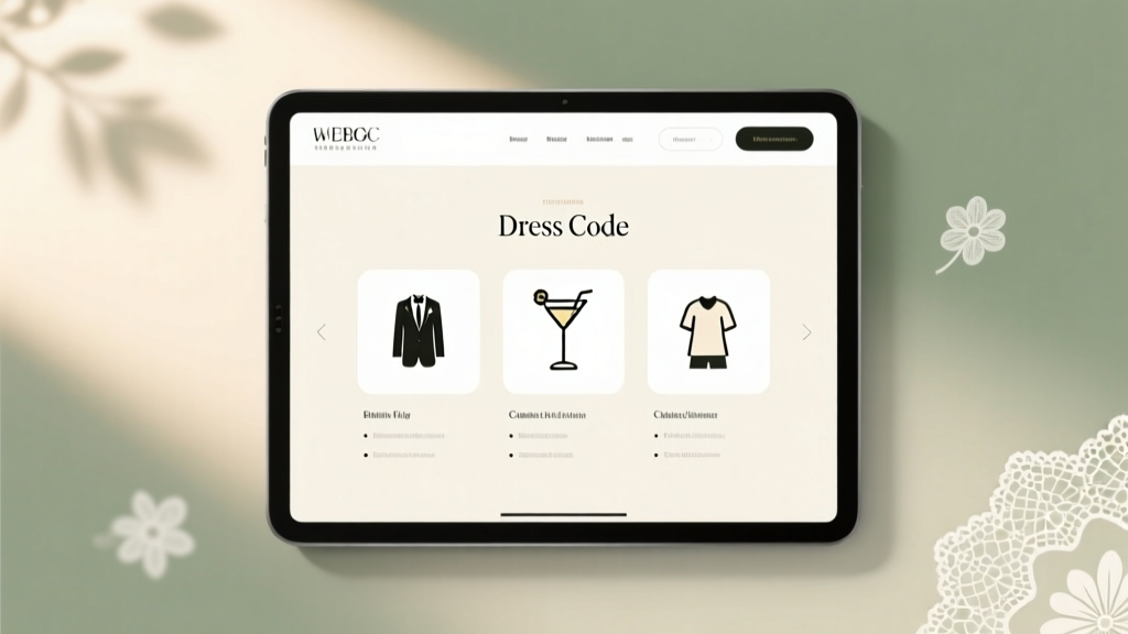 How to List Dress Code on Wedding Website: 7 Stress-Free Steps That Prevent Guest Confusion (and 3 Phrases That Backfire Every Time)