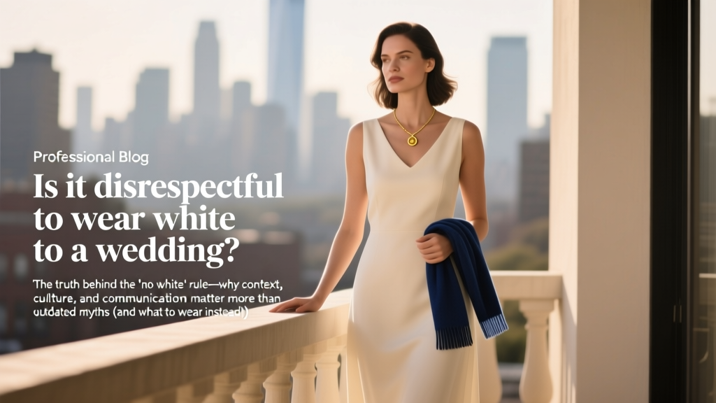 Is it disrespectful to wear white to a wedding? The truth behind the 'no white' rule—why context, culture, and communication matter more than outdated myths (and what to wear instead)