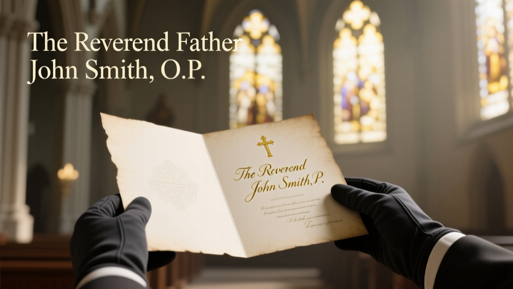 How to Address a Wedding Invitation to a Catholic Priest: The Exact Title, Rank, and Protocol (No Guesswork, No Awkward Mistakes)