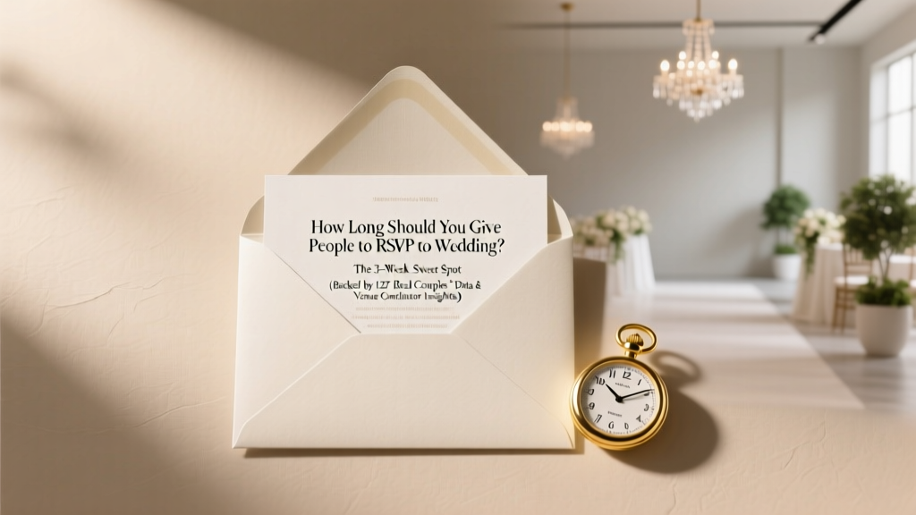 How Long Should You Give People to RSVP to Wedding? The 3-Week Sweet Spot (Backed by 127 Real Couples’ Data & Venue Coordinator Insights)