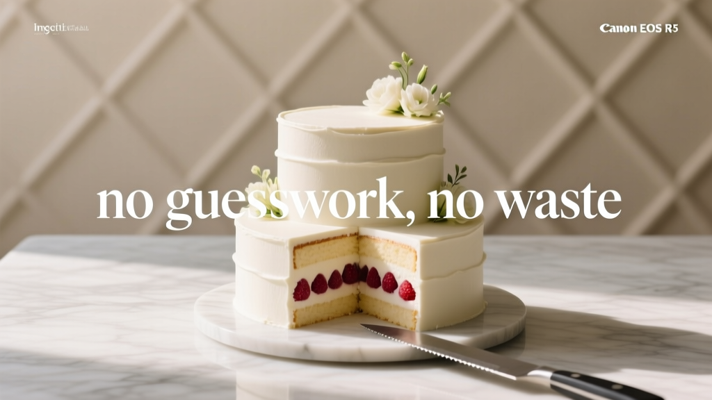 How Much Wedding Cake for 125 Guests? The Exact Sizing Formula (No Guesswork, No Waste, No Awkward Last-Minute Cuts)