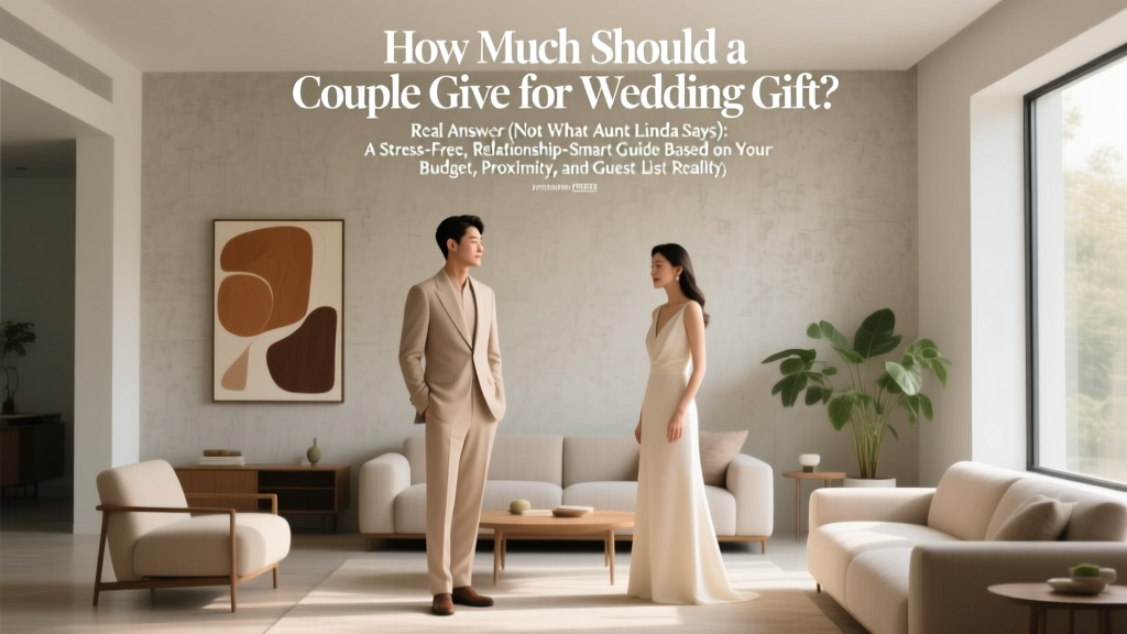 How Much Should a Couple Give for Wedding Gift? The Real Answer (Not What Aunt Linda Says): A Stress-Free, Relationship-Smart Guide Based on Your Budget, Proximity, and Guest List Reality