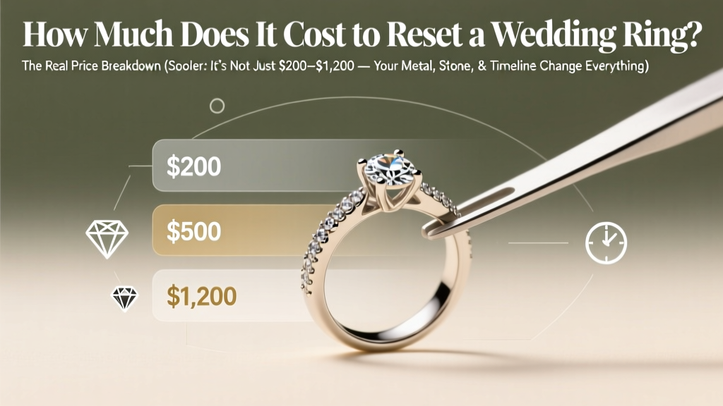 How Much Does It Cost to Reset a Wedding Ring? The Real Price Breakdown (Spoiler: It’s Not Just $200–$1,200 — Your Metal, Stone, & Timeline Change Everything)