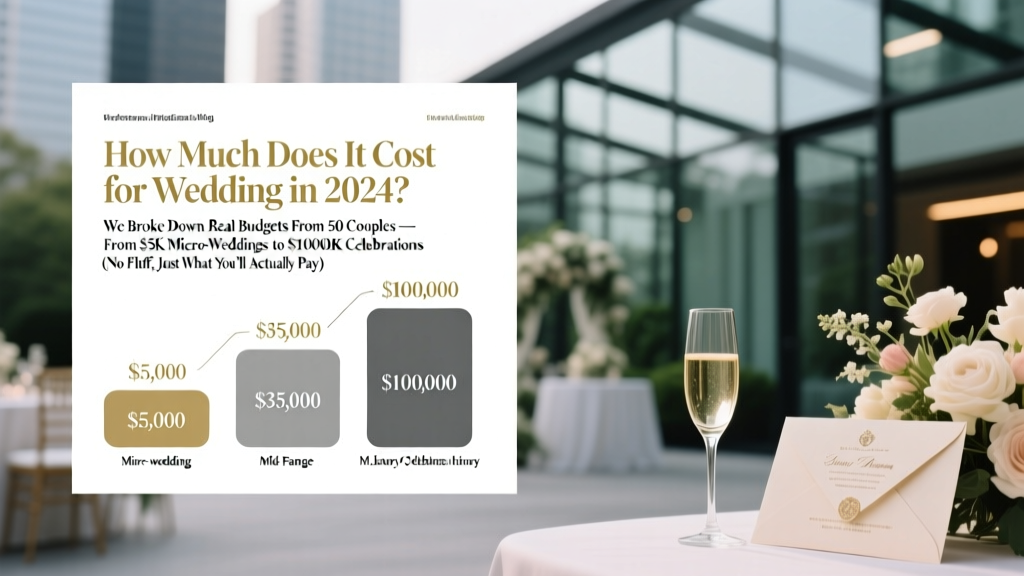 How Much Does It Cost for Wedding in 2024? We Broke Down Real Budgets From 50 Couples — From $5K Micro-Weddings to $100K Luxury Celebrations (No Fluff, Just What You’ll Actually Pay)