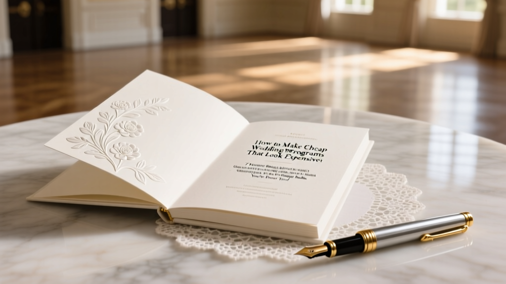 How to Make Cheap Wedding Programs That Look Expensive: 7 Proven Strategies (Under $0.50 Each) Using Free Tools, Thrifted Supplies & Smart Design Hacks You’ve Never Tried