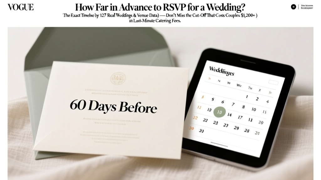 How Far in Advance to RSVP for a Wedding? The Exact Timeline (Backed by 127 Real Weddings & Venue Data) — Don’t Miss the Cut-Off That Costs Couples $1,200+ in Last-Minute Catering Fees
