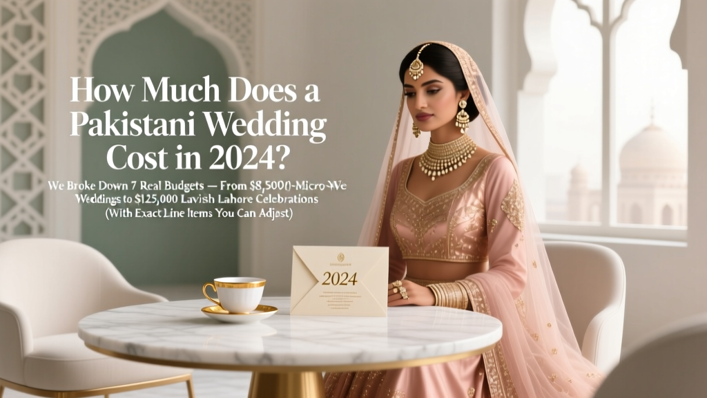 How Much Does a Pakistani Wedding Cost in 2024? We Broke Down 7 Real Budgets — From $8,500 Micro-Weddings to $125,000 Lavish Lahore Celebrations (With Exact Line Items You Can Adjust)