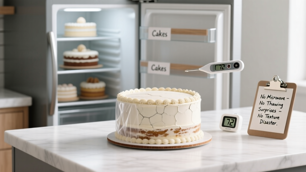 How to Defrost a 1 Year Wedding Cake Safely: The 5-Step Refrigerator-Only Method (No Microwave, No Thawing Surprises, No Texture Disaster)