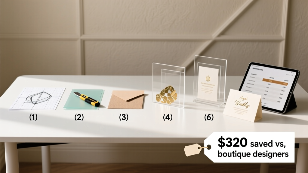 How to Make Acrylic Wedding Invitations: 7 Realistic Steps (No Laser Cutter Needed) + Cost Breakdown That Saves $320 vs. Boutique Designers