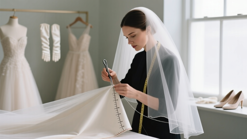 How to Shorten a Wedding Veil Without Ruining the Fabric, Losing Structure, or Wasting Hours: A 5-Step Seamstress-Approved Method That Works for Blusher, Cathedral, and Juliet Styles