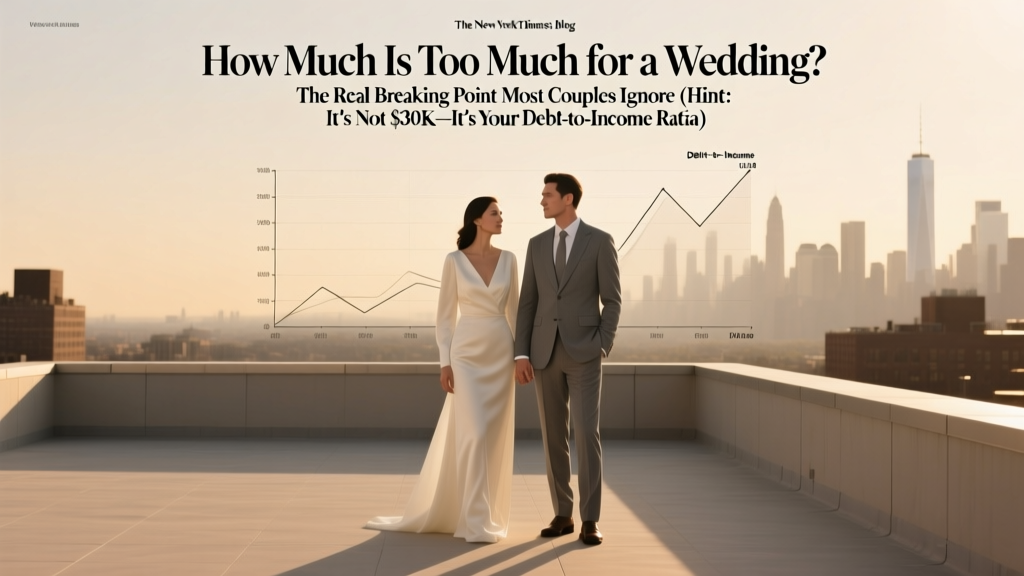How Much Is Too Much for a Wedding? The Real Breaking Point Most Couples Ignore (Hint: It’s Not $30K—It’s Your Debt-to-Income Ratio)