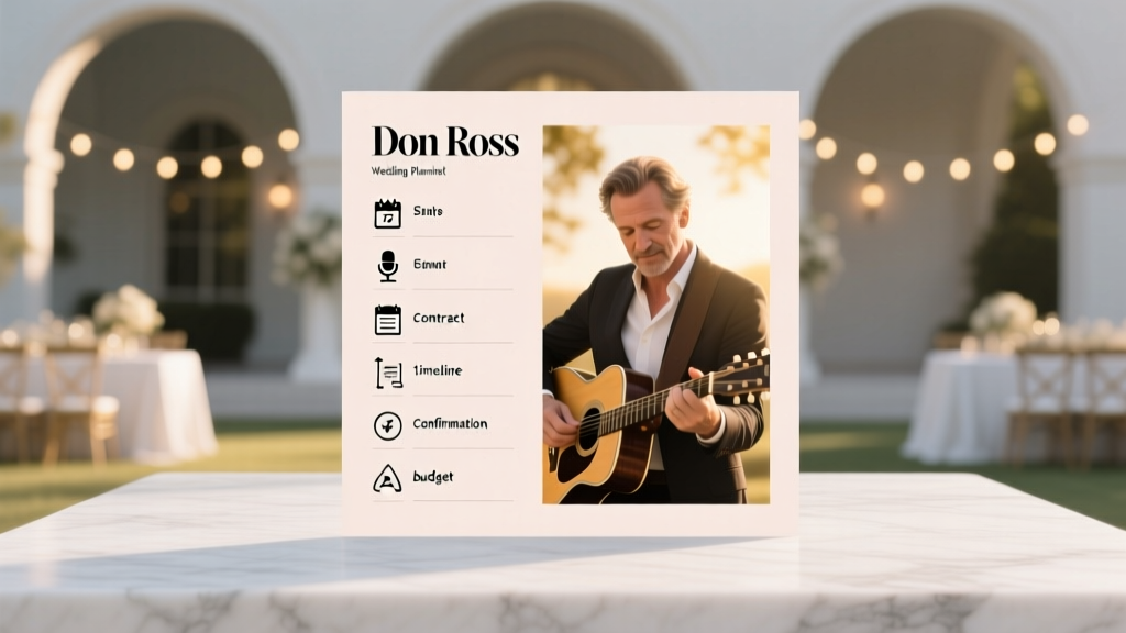 Don Ross Wedding? Here’s Exactly What Couples Overlook (And Pay For Later): A Realistic 7-Step Planning Checklist to Book Him Right—Without Costly Scheduling Conflicts, Audio Pitfalls, or Last-Minute Cancellations