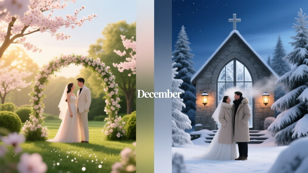 May vs December Wedding: The Real Trade-Offs No Planner Tells You (Cost, Weather, Guest Attendance & Vendor Availability Compared)