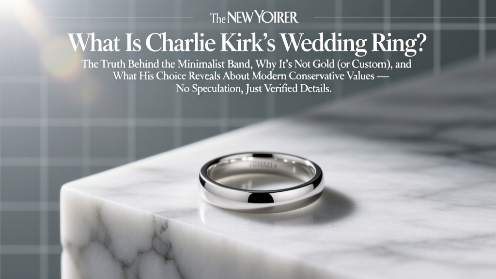 What Is Charlie Kirk's Wedding Ring? The Truth Behind the Minimalist Band, Why It’s Not Gold (or Custom), and What His Choice Reveals About Modern Conservative Values — No Speculation, Just Verified Details